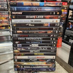 20 Horror DVD Lot The Thing 28 Days Shining Final Destination Hannibal Scream